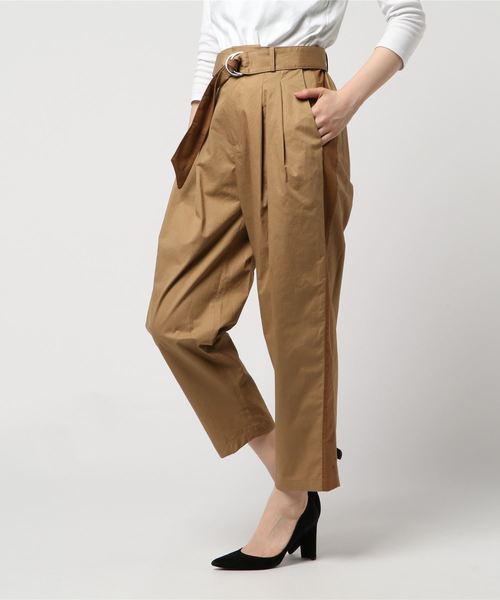 RIVE DROITE（リヴドロワ）の「ツイルラインパンツ-（その他パンツ・レディース・ベージュ/ブラック・FREE）」の5枚目の写真