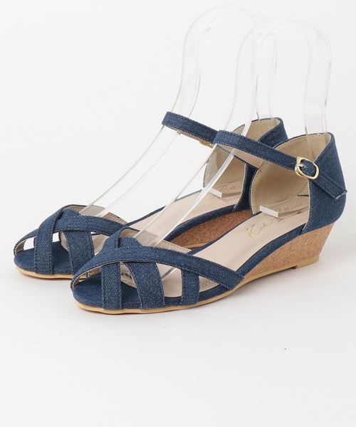 KOBE LETTUCE(コウベレタス)の「カッティングベルトパンプス(パンプス・レディース・ベージュ/キャメル/ブラック/イエロー系その他/ブルー系その他/パイソン・L/LL/M/S)」の11枚目の写真