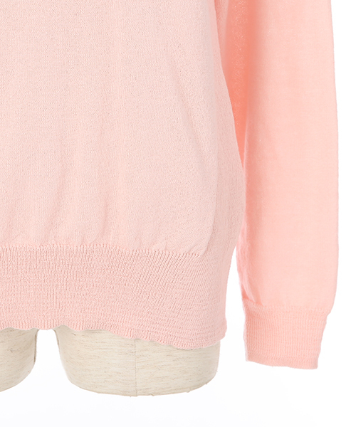 Luz Llena（ラズレナ）の「クルーネック・ニットプルオーバー（ニット/セーター・レディース・イエロー/オフホワイト/ピンク・MEDIUM）」の7枚目の写真