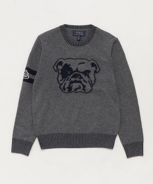 POLO RALPH LAUREN CHILDRENSWEAR（ポロ ラルフ ローレン チルドレンズウェア）の「ドッグ メリノコットン セーター（ニット/セーター・キッズ・グレー・SMALL/MEDIUM/LARGE/X-LARGE）」の4枚目の写真