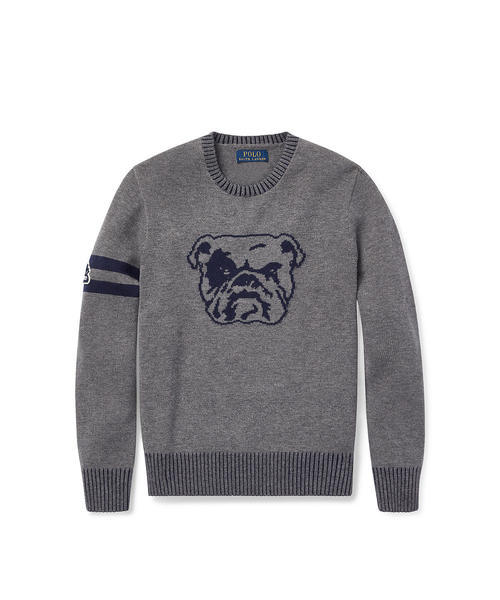 POLO RALPH LAUREN CHILDRENSWEAR（ポロ ラルフ ローレン チルドレンズウェア）の「ドッグ メリノコットン セーター（ニット/セーター・キッズ・グレー・SMALL/MEDIUM/LARGE/X-LARGE）」の2枚目の写真