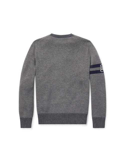 POLO RALPH LAUREN CHILDRENSWEAR（ポロ ラルフ ローレン チルドレンズウェア）の「ドッグ メリノコットン セーター（ニット/セーター・キッズ・グレー・SMALL/MEDIUM/LARGE/X-LARGE）」の3枚目の写真