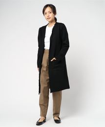フリンジロングニットカーディガン