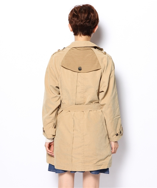 mystic（ミスティック）の「配色トレンチ（トレンチコート・レディース・ベージュ/ブルー/キャメル・ﾌﾘ-）」の18枚目の写真