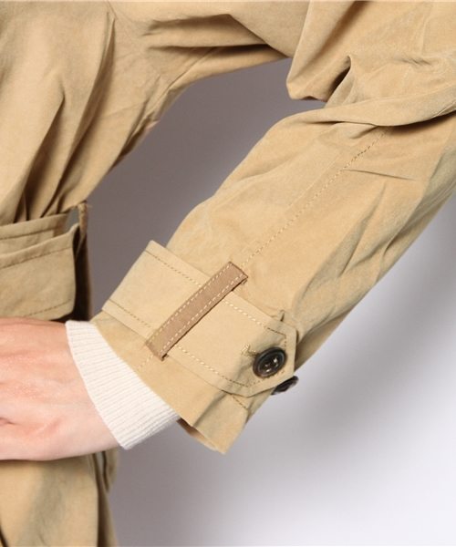 mystic（ミスティック）の「配色トレンチ（トレンチコート・レディース・ベージュ/ブルー/キャメル・ﾌﾘ-）」の21枚目の写真