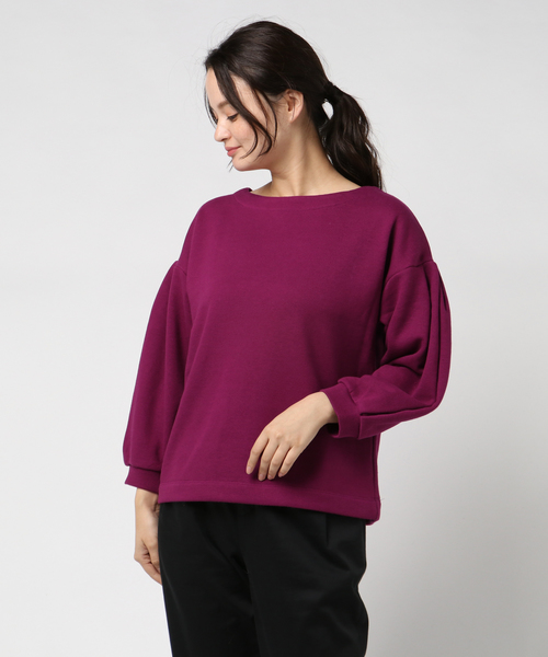 AMERICAN HOLIC（アメリカンホリック）の「袖タック裏毛プルオーバー（Tシャツ/カットソー・レディース・ブラック/ピンク/モカ/ホワイト系その他・FREE）」の17枚目の写真