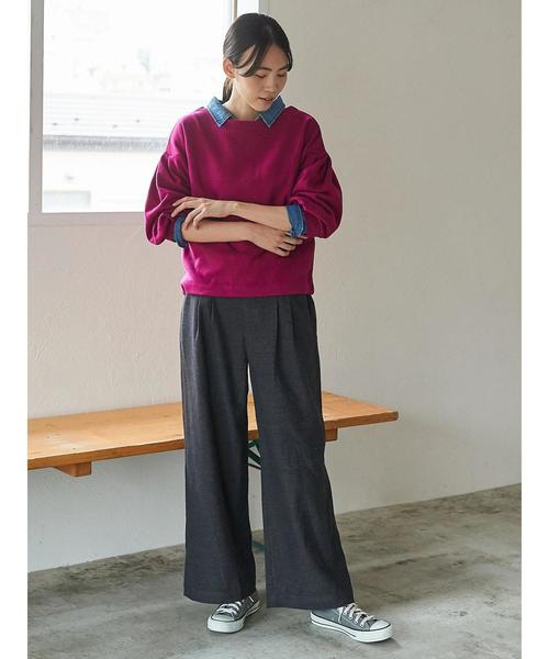 AMERICAN HOLIC（アメリカンホリック）の「袖タック裏毛プルオーバー（Tシャツ/カットソー・レディース・ブラック/ピンク/モカ/ホワイト系その他・FREE）」の16枚目の写真