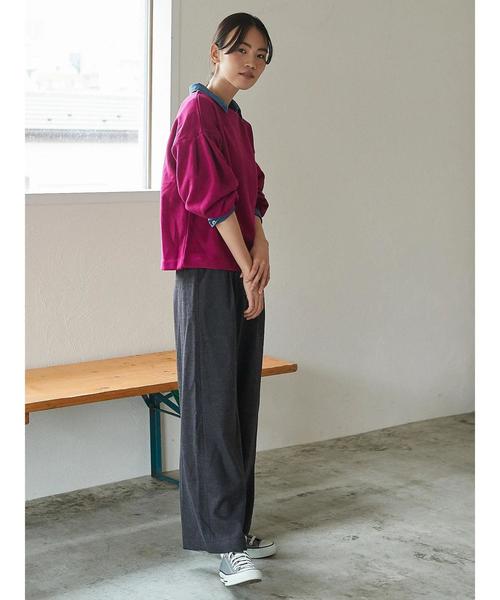 AMERICAN HOLIC（アメリカンホリック）の「袖タック裏毛プルオーバー（Tシャツ/カットソー・レディース・ブラック/ピンク/モカ/ホワイト系その他・FREE）」の15枚目の写真