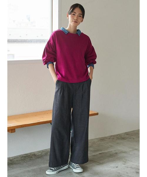 AMERICAN HOLIC（アメリカンホリック）の「袖タック裏毛プルオーバー（Tシャツ/カットソー・レディース・ブラック/ピンク/モカ/ホワイト系その他・FREE）」の7枚目の写真