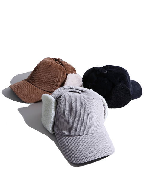 WEGO（ウィゴー）の「WEGO/コーデュロイドッグイヤーキャップ（キャップ・レディース・ブラック/キャメル/グレー・FREE）」の6枚目の写真