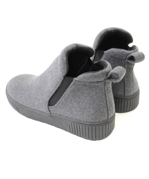 AmiAmi（アミアミ）の「厚底ハイカットスリッポンシューズ/スニーカー/サイドゴア（スニーカー・レディース・ブラック/レオパード/ブラック系その他/グレー/グレー系その他/ナチュラル/ブラック系その他2・L/LL/M/S）」の12枚目の写真