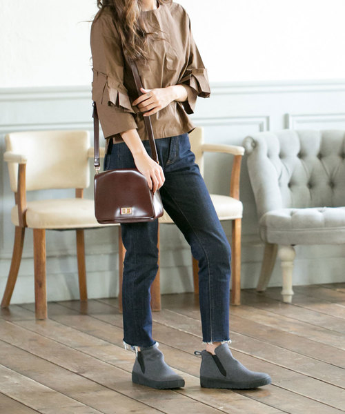 AmiAmi（アミアミ）の「厚底ハイカットスリッポンシューズ/スニーカー/サイドゴア（スニーカー・レディース・ブラック/レオパード/ブラック系その他/グレー/グレー系その他/ナチュラル/ブラック系その他2・L/LL/M/S）」の17枚目の写真