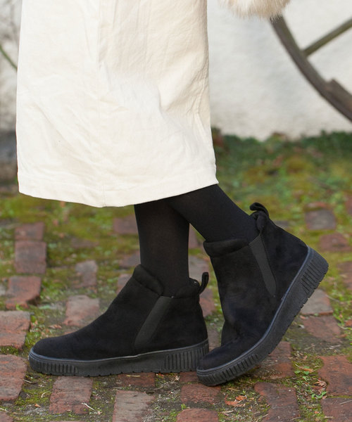 AmiAmi（アミアミ）の「厚底ハイカットスリッポンシューズ/スニーカー/サイドゴア（スニーカー・レディース・ブラック/レオパード/ブラック系その他/グレー/グレー系その他/ナチュラル/ブラック系その他2・L/LL/M/S）」の21枚目の写真