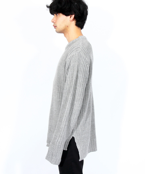 ８(eight)（エイト）の「ニットセーター シンプル 無地（ニット/セーター・メンズ・ホワイト/ブラック/グレー/ピンク・MEDIUM/LARGE）」の13枚目の写真