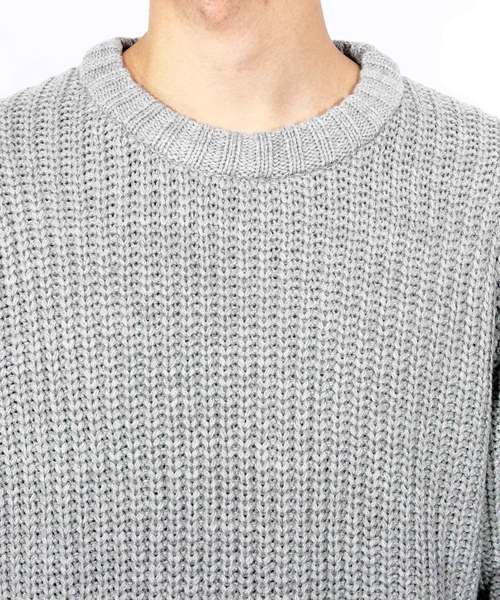 ８(eight)（エイト）の「ニットセーター シンプル 無地（ニット/セーター・メンズ・ホワイト/ブラック/グレー/ピンク・MEDIUM/LARGE）」の15枚目の写真