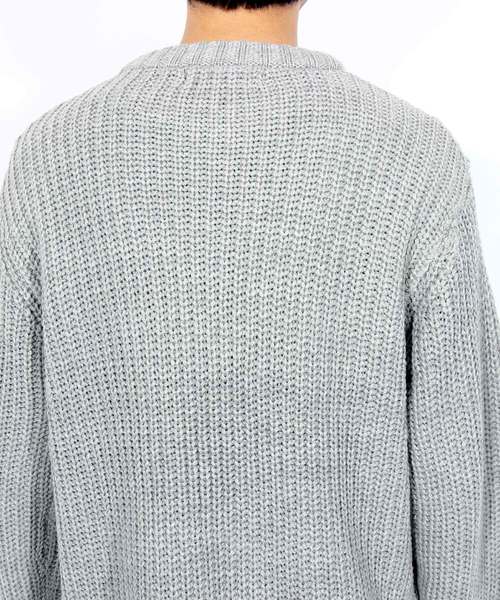８(eight)（エイト）の「ニットセーター シンプル 無地（ニット/セーター・メンズ・ホワイト/ブラック/グレー/ピンク・MEDIUM/LARGE）」の18枚目の写真