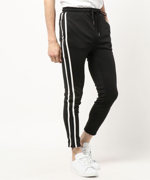 WEGO（ウィゴー）の「WEGO/裏起毛ラインストレッチスキニーパンツ（その他パンツ・メンズ・ブラック・SMALL/MEDIUM/LARGE/X-SMALL）」の6枚目の写真