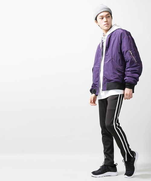 WEGO（ウィゴー）の「WEGO/裏起毛ラインストレッチスキニーパンツ（その他パンツ・メンズ・ブラック・SMALL/MEDIUM/LARGE/X-SMALL）」の7枚目の写真