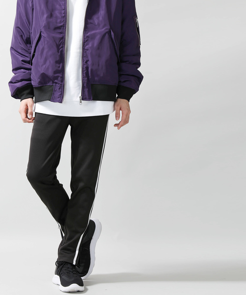 WEGO（ウィゴー）の「WEGO/裏起毛ラインストレッチスキニーパンツ（その他パンツ・メンズ・ブラック・SMALL/MEDIUM/LARGE/X-SMALL）」の4枚目の写真