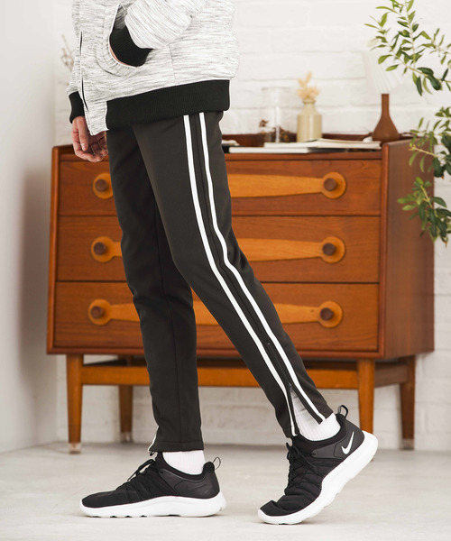 WEGO（ウィゴー）の「WEGO/裏起毛ラインストレッチスキニーパンツ（その他パンツ・メンズ・ブラック・SMALL/MEDIUM/LARGE/X-SMALL）」の12枚目の写真