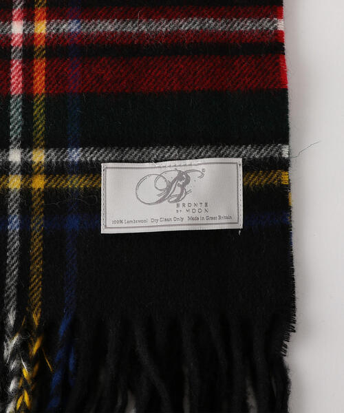 green label relaxing（グリーンレーベルリラクシング）の「[別注]MOON SC ストール ◆（ストール/ショール・レディース・ブラック/オフホワイト/モカ・FREE）」の10枚目の写真