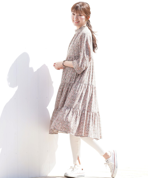 Rps アールピーエス の 小花柄プチハイティアード切替ワンピース ワンピース Wear