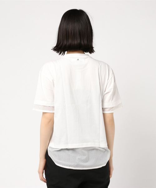 adidas by Stella McCartney(アディダスバイステラマッカートニー)の「【adidas by Stella McCartney】LOGO TEE(Tシャツ/カットソー・レディース・ホワイト・MEDIUM/LARGE/X-SMALL)」の3枚目の写真