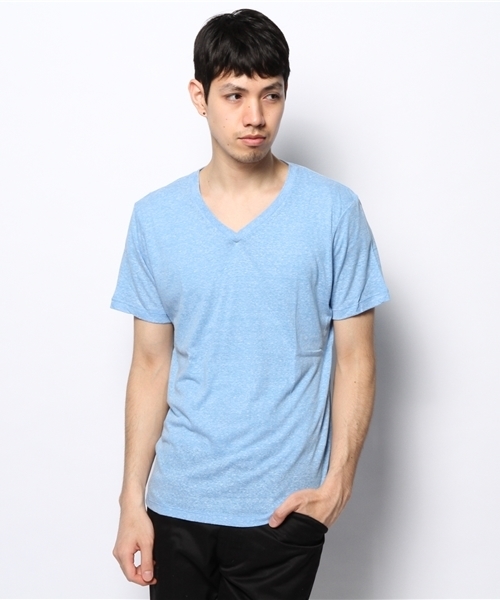 WEGO（ウィゴー）の「WEGO/Vネック半袖Tシャツ（Tシャツ/カットソー・メンズ・ホワイト/ライトグレー/グリーン/レッド/ブルー/ライトイエロー/サックスブルー・LARGE/SMALL/MEDIUM）」の18枚目の写真