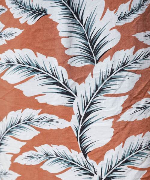 natural couture（ナチュラルクチュール）の「フロント釦ヤシ柄スカート（スカート・レディース・オレンジ/ブルー系その他/オレンジ系その他/ライトベージュ・FREE）」の15枚目の写真