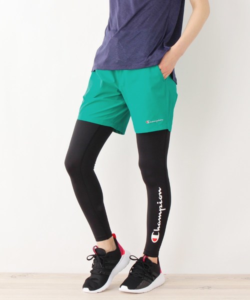Champion(チャンピオン)の「【WEB限定】Champion ショートパンツ(その他パンツ・レディース・ダークグリーン系7/パープル系2/ブラック系7/ピンク系・03/02)」の3枚目の写真