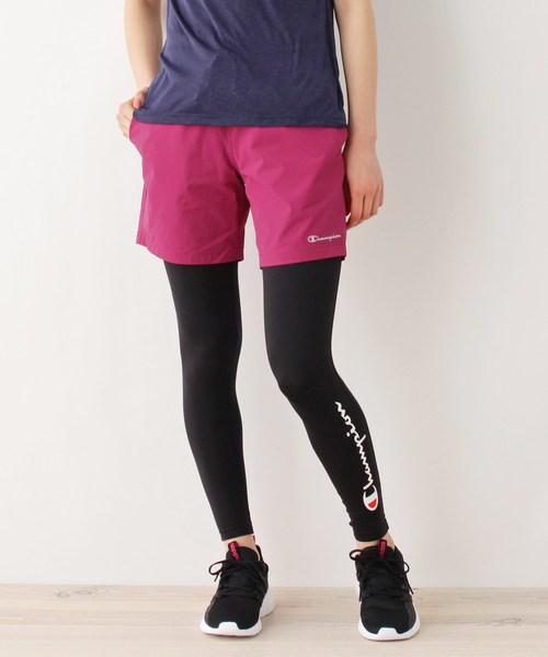 Champion(チャンピオン)の「【WEB限定】Champion ショートパンツ(その他パンツ・レディース・ダークグリーン系7/パープル系2/ブラック系7/ピンク系・03/02)」の1枚目の写真