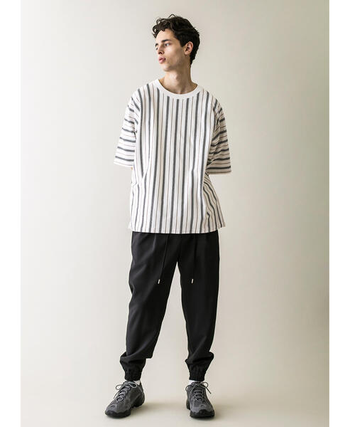 MONKEY TIME(モンキータイム)の「<monkey time> TJK MULTI STRIPE TEE/Tシャツ(Tシャツ/カットソー・メンズ・ブラック/ホワイト・SMALL/MEDIUM/LARGE/X-LARGE)」の8枚目の写真