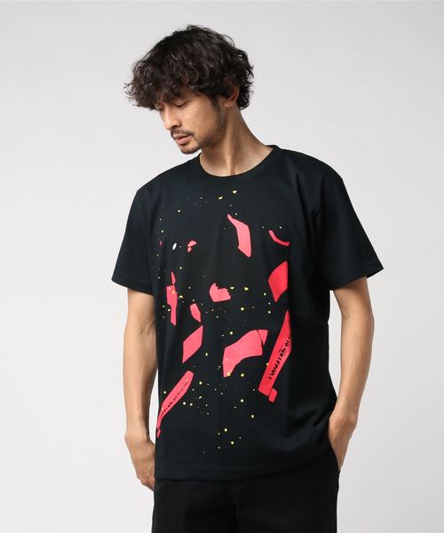 RADIO EVA(ラヂオエヴァ)の「RADIO EVA 003 闇夜 Tシャツ(Tシャツ/カットソー・メンズ・ブラック×グリーン/ブラック×ピンク・SMALL/MEDIUM/LARGE/X-LARGE)」の12枚目の写真