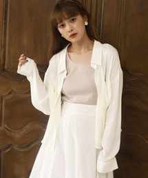 one after another NICE CLAUP | ゆるサテンシャツ(シャツ/ブラウス)