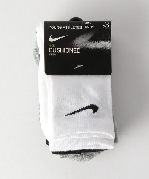 NIKE（ナイキ）の「★NIKE（ナイキ）BASIC PACK CREW3P（ソックス/靴下・キッズ・ホワイト/ピンク・17-21cm）」の2枚目の写真