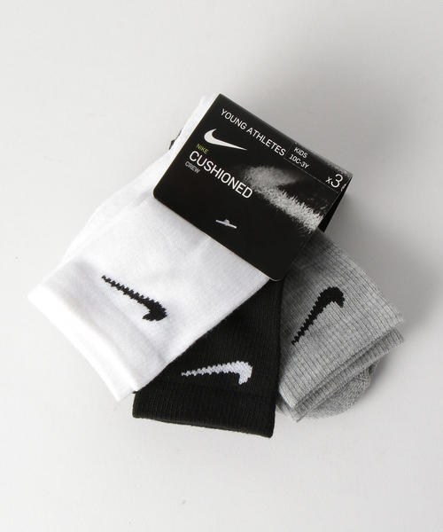 NIKE（ナイキ）の「★NIKE（ナイキ）BASIC PACK CREW3P（ソックス/靴下・キッズ・ホワイト/ピンク・17-21cm）」の5枚目の写真