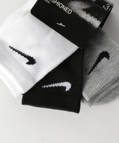 NIKE（ナイキ）の「★NIKE（ナイキ）BASIC PACK CREW3P（ソックス/靴下・キッズ・ホワイト/ピンク・17-21cm）」の4枚目の写真