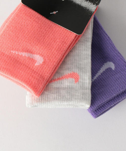 NIKE（ナイキ）の「★NIKE（ナイキ）BASIC PACK CREW3P（ソックス/靴下・キッズ・ホワイト/ピンク・17-21cm）」の7枚目の写真