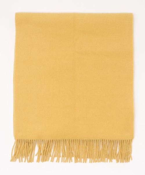 journal standard L'essage（ジャーナルスタンダードレサージュ）の「【A SAUCE MELER/ア ソース メレ】EXファインラムスポンディッシュウールストール（マフラー・レディース・アイボリー/グリーン/パープル/イエロー/ピンク・FREE）」の4枚目の写真