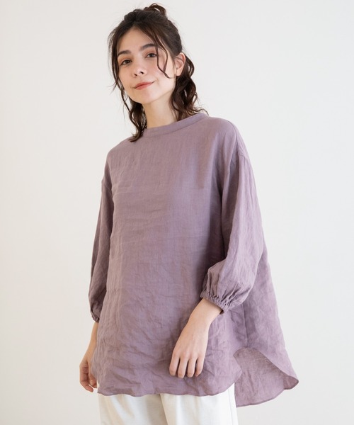 ミューニック　Munich コットンリネン ボイルクロス ブラウス　リネン 楽天市場】【 7/10 20:00START！ SUMMER SALE 】Munich (ミュー