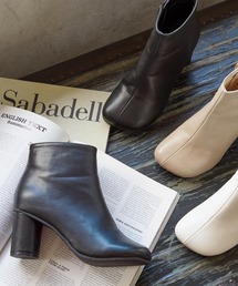 KOBE LETTUCE | ワイドスクエアトゥサークルヒールアンクルブーツ(ブーツ)