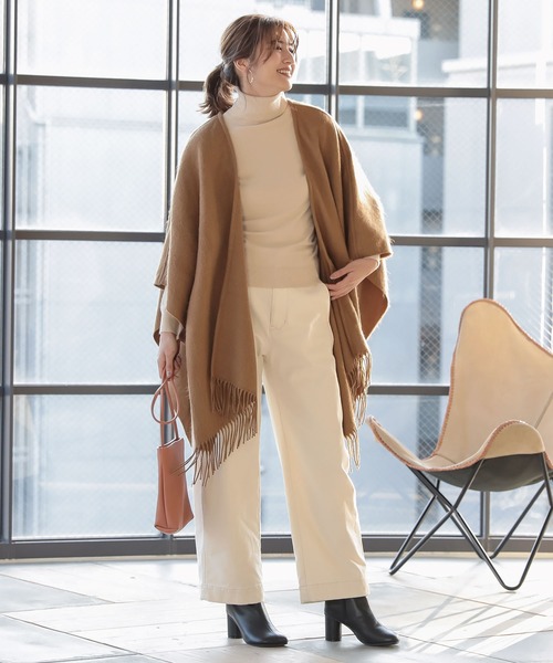 KOBE LETTUCE（コウベレタス）の「ワイドスクエアトゥサークルヒールアンクルブーツ（ブーツ・レディース・ホワイト/ベージュ/ブラック・L/LL/M/S）」の12枚目の写真