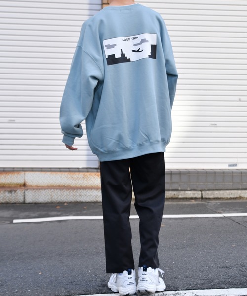 kutir(クティール)の「飛行機プリント刺繍裏起毛スウェット(スウェット・メンズ・ブラック/オフホワイト/ライトブルー・MEDIUM/LARGE/SMALL)」の20枚目の写真