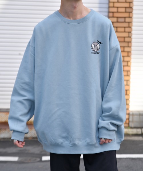 kutir(クティール)の「飛行機プリント刺繍裏起毛スウェット(スウェット・メンズ・ブラック/オフホワイト/ライトブルー・MEDIUM/LARGE/SMALL)」の21枚目の写真