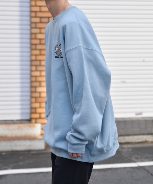 kutir(クティール)の「飛行機プリント刺繍裏起毛スウェット(スウェット・メンズ・ブラック/オフホワイト/ライトブルー・MEDIUM/LARGE/SMALL)」の22枚目の写真