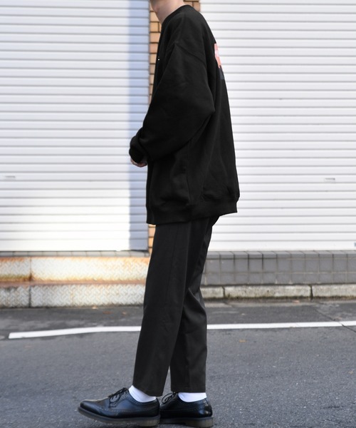 kutir(クティール)の「飛行機プリント刺繍裏起毛スウェット(スウェット・メンズ・ブラック/オフホワイト/ライトブルー・MEDIUM/LARGE/SMALL)」の12枚目の写真