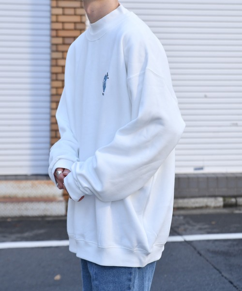 kutir(クティール)の「飛行機プリント刺繍裏起毛スウェット(スウェット・メンズ・ブラック/オフホワイト/ライトブルー・MEDIUM/LARGE/SMALL)」の8枚目の写真