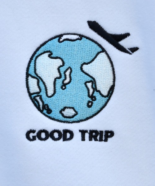 kutir(クティール)の「飛行機プリント刺繍裏起毛スウェット(スウェット・メンズ・ブラック/オフホワイト/ライトブルー・MEDIUM/LARGE/SMALL)」の9枚目の写真