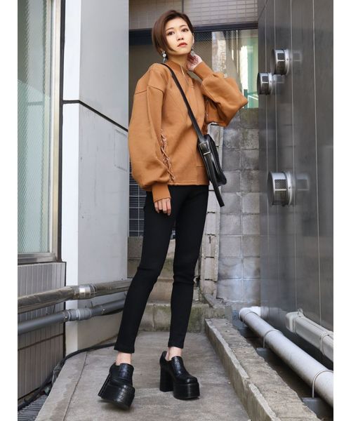 EMODA（エモダ）の「【ELDER】NUDEジャストウエストデニム（デニムパンツ・レディース・ブラック/インディゴブルー/ブルー・SMALL/MEDIUM/X-SMALL）」の5枚目の写真