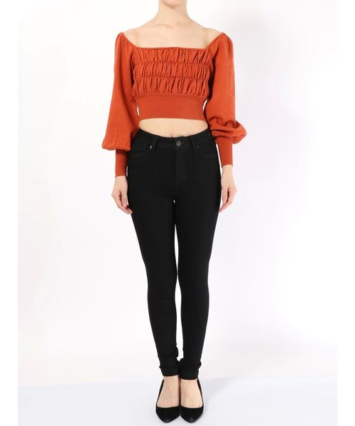 EMODA（エモダ）の「【ELDER】NUDEジャストウエストデニム（デニムパンツ・レディース・ブラック/インディゴブルー/ブルー・SMALL/MEDIUM/X-SMALL）」の11枚目の写真